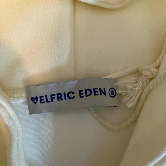 Aelfric Eden Cream Hoodie with Blue Accents - Picture 2 of 4